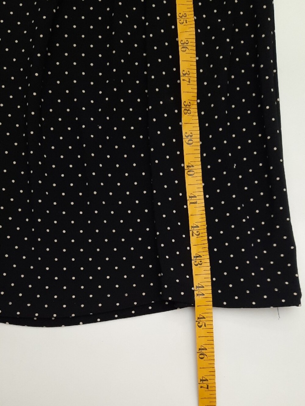 Jones New York Black Dress with White Polka Dots - Size 12 - Picture 7 of 10